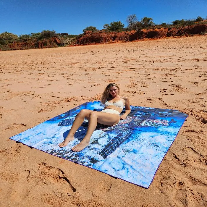 Turtle Beach Mat | Sand Free Beach Mats | Sandy Toes Beachwear