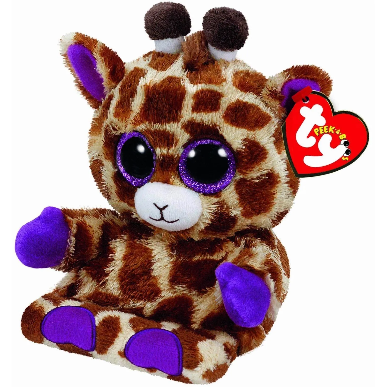 TY JESSE GIRAFFE BRAND NEW PEEK A BOO MOBILE PHONE HOLDER PLUSH BEANIE SOFT TOY