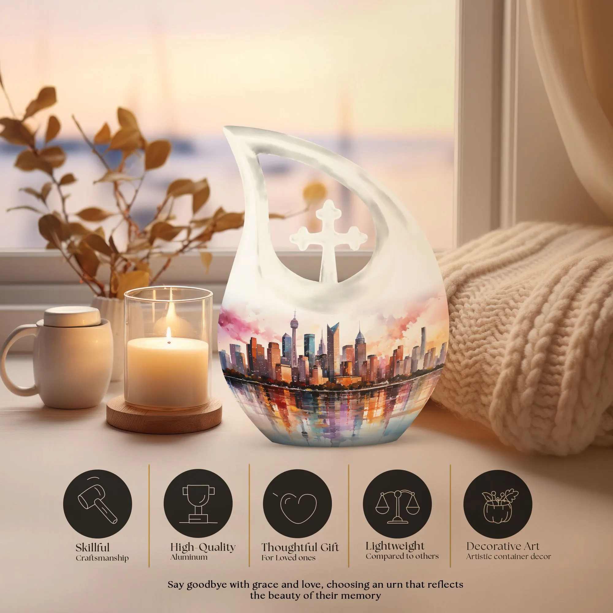 Urban Urn: Memorial Urn for Exquisite Outdoor Peace