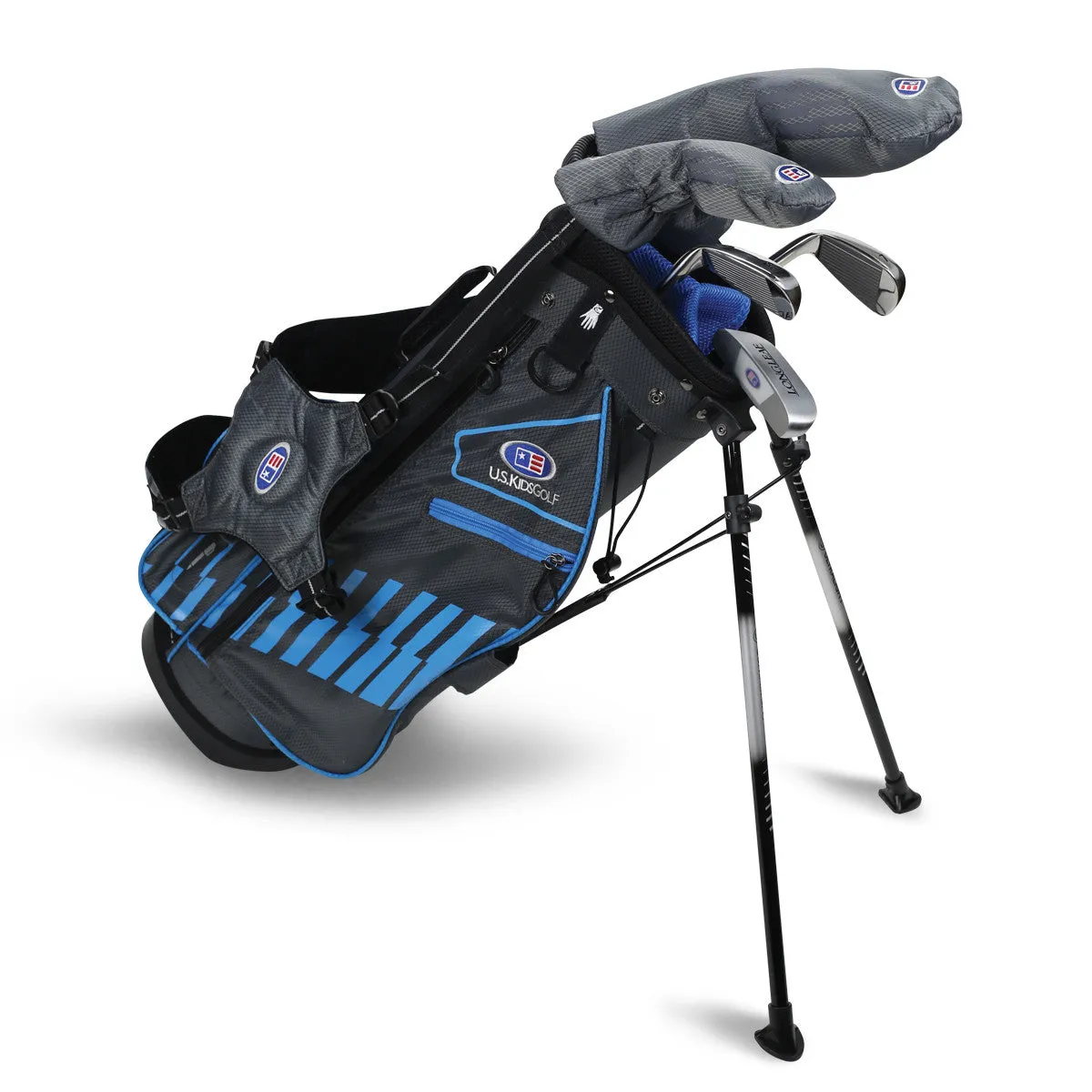 US KIDS GOLF UL48-S 5 CLUB STAND SET (GREY/TEAL BAG)