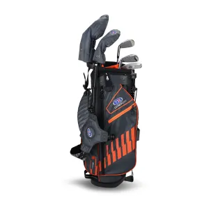 US KIDS GOLF UL51-S 5 CLUB STAND SET (GREY/ORANGE BAG)