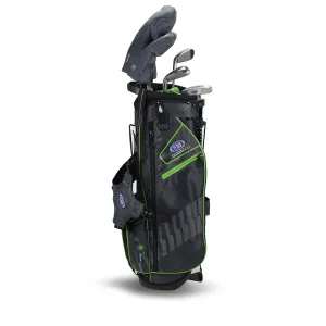 US KIDS GOLF UL57-S 5 CLUB STAND SET (GREY/GREEN BAG)