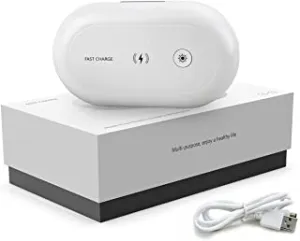 Uv Light Sanitizer Box, Portable Uv Sterilizer For Smartphone, Keys, Cards, Toothbrush, Makeup, Jewelry - Cell Phone Cleaner with Fast Charge & Aromatherapy