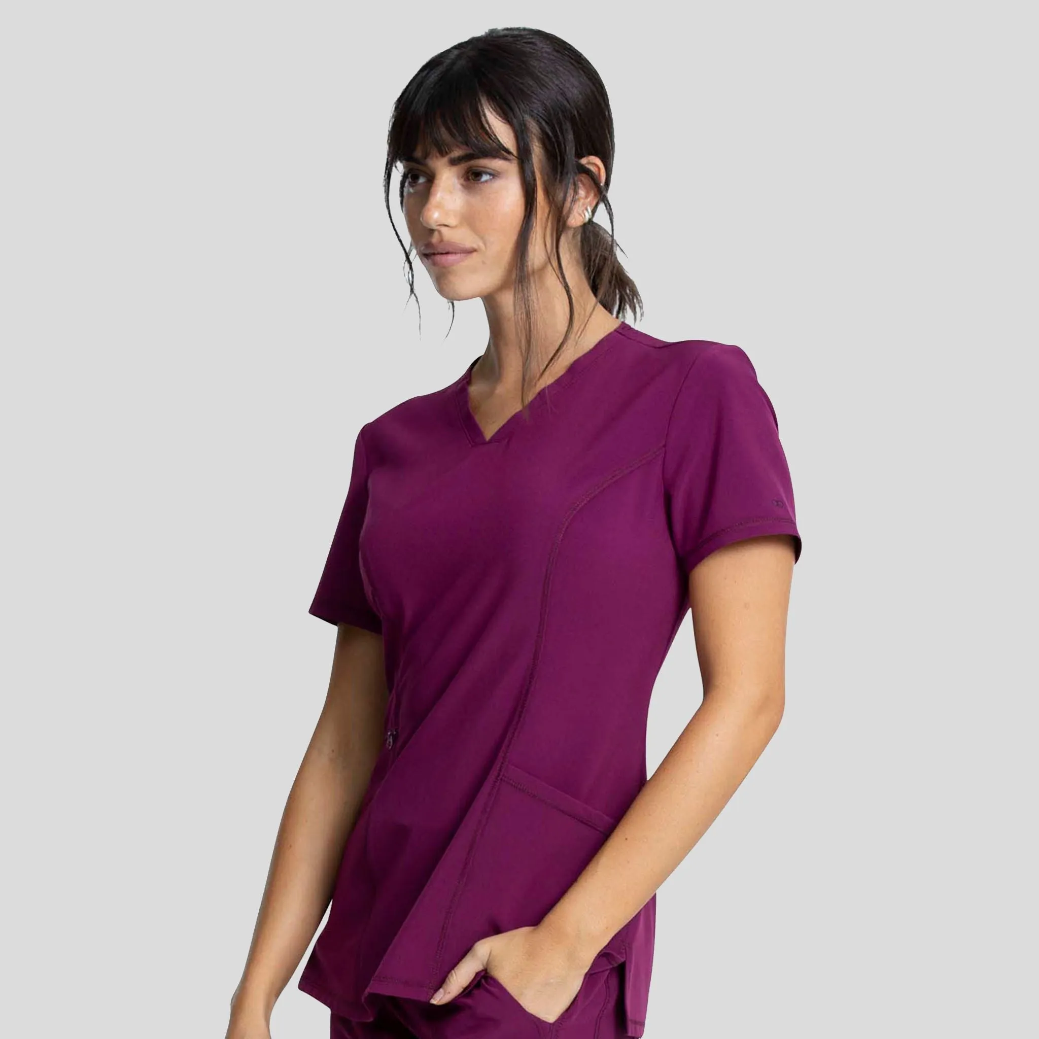 V-Neck Top | Wine