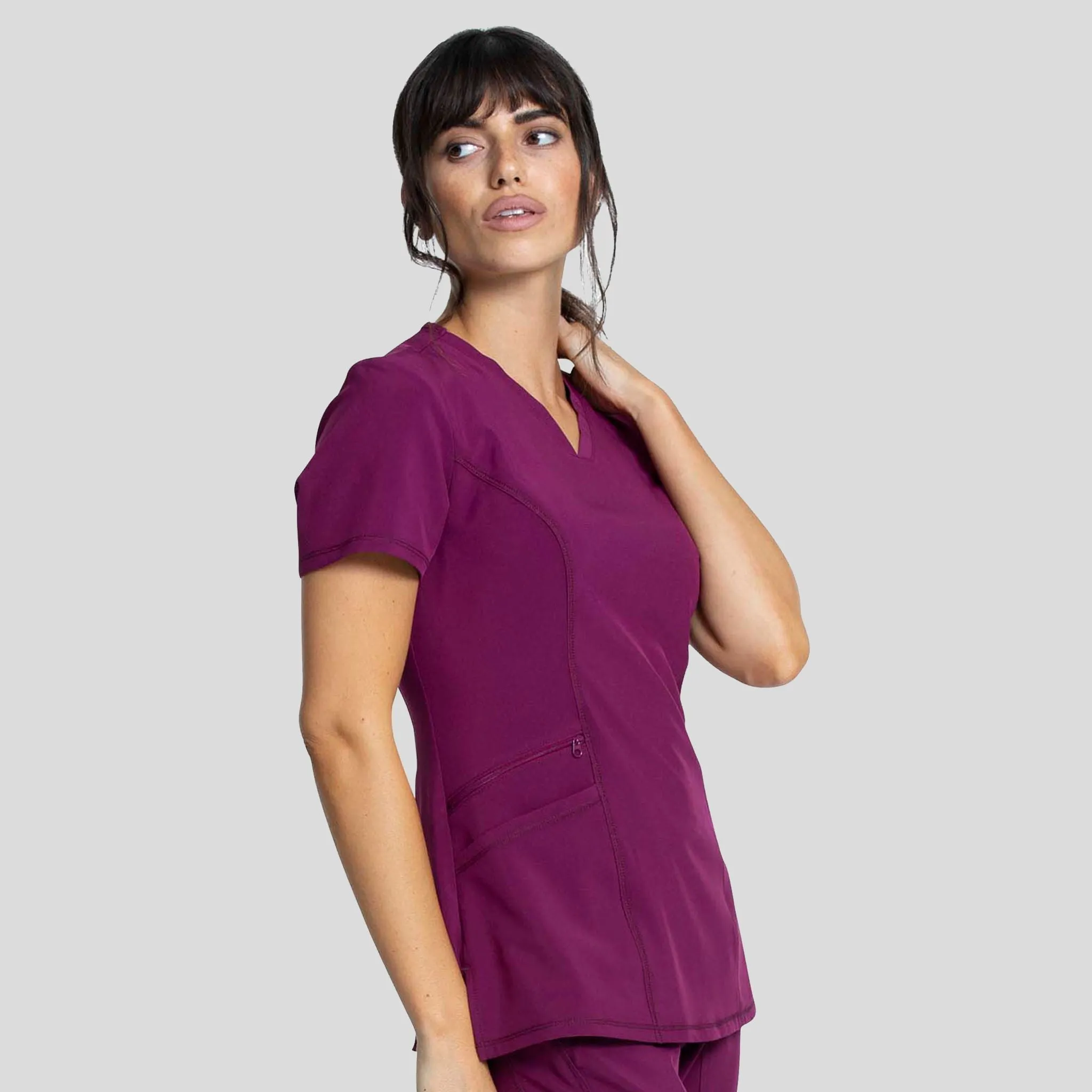 V-Neck Top | Wine