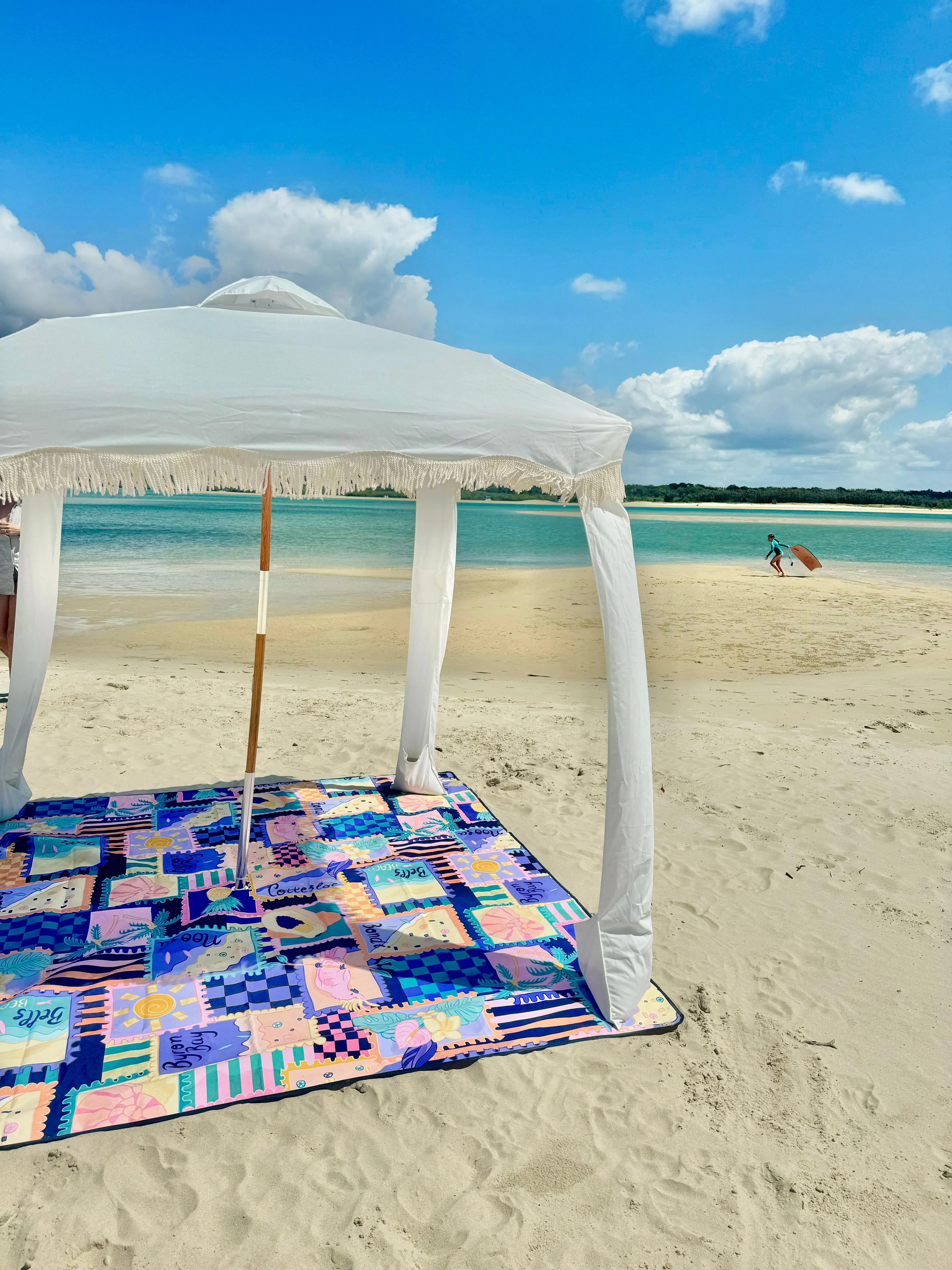 Vacay Postcards Square Beach & Picnic Mat