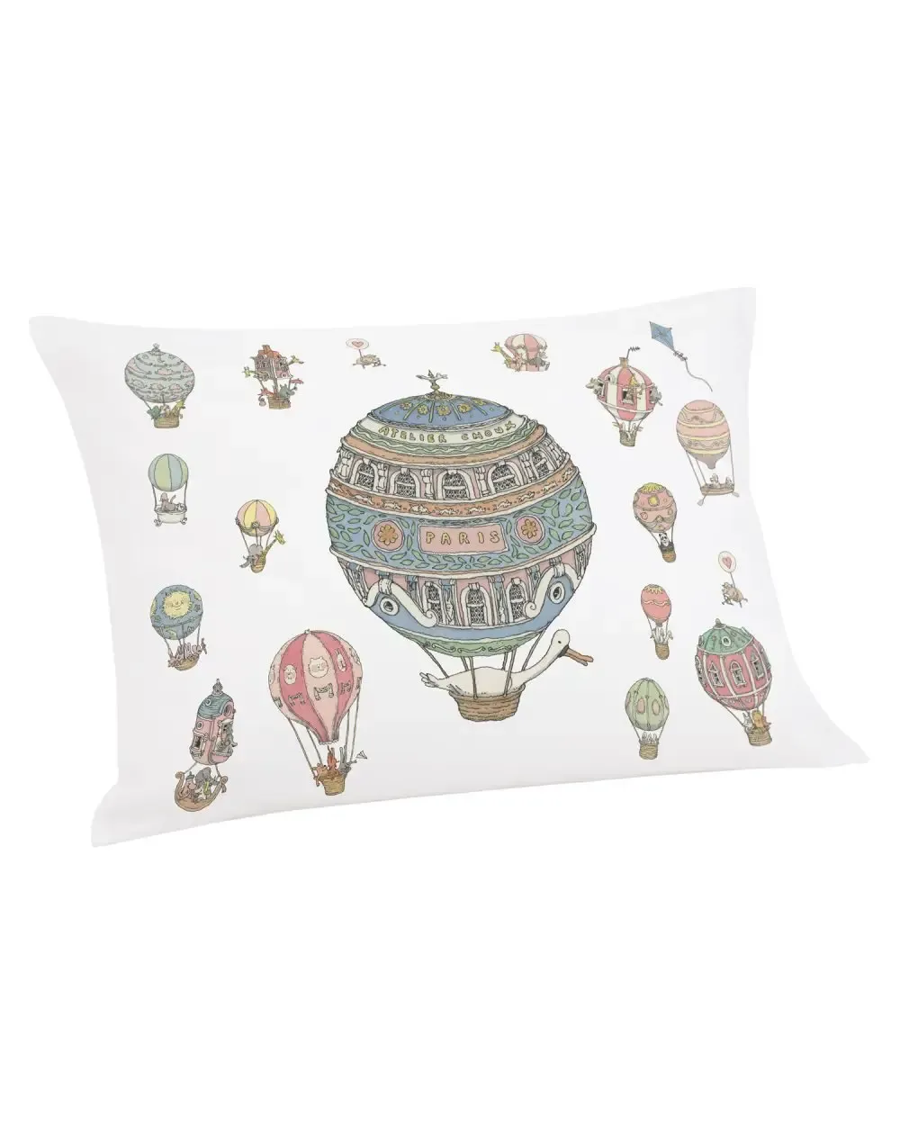 Velour Cushion Cover - Hot Air Balloon 30x40 cm