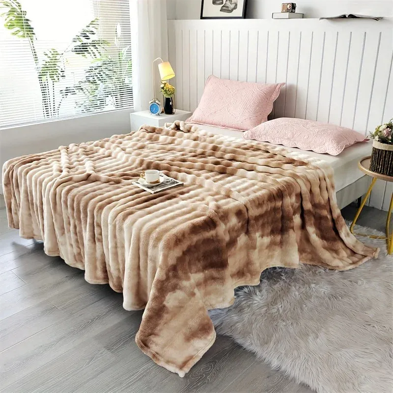 Veluna Tie-Dye Fur Blanket