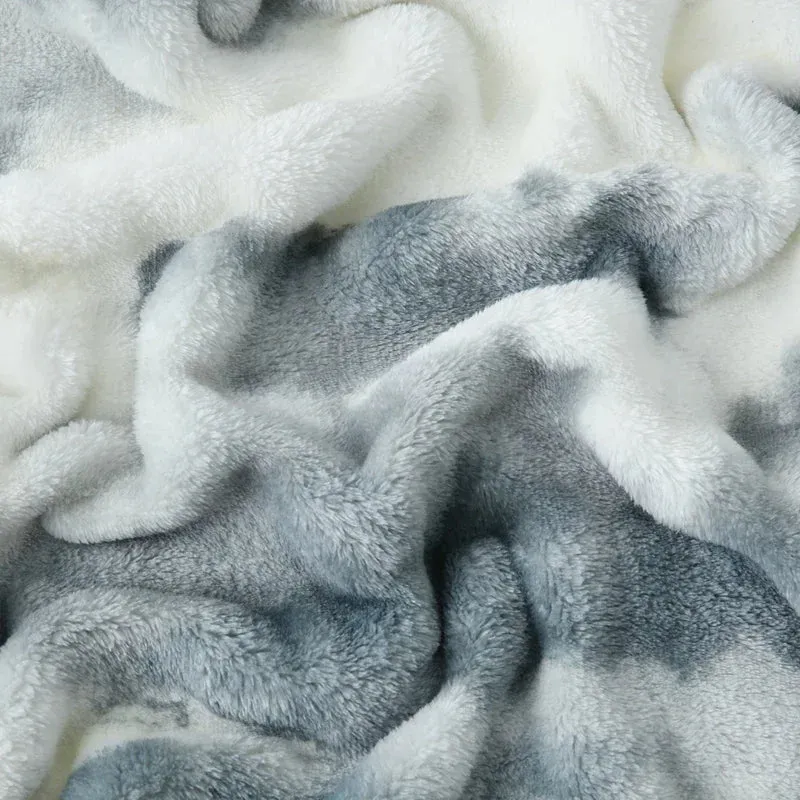 Veluna Tie-Dye Fur Blanket