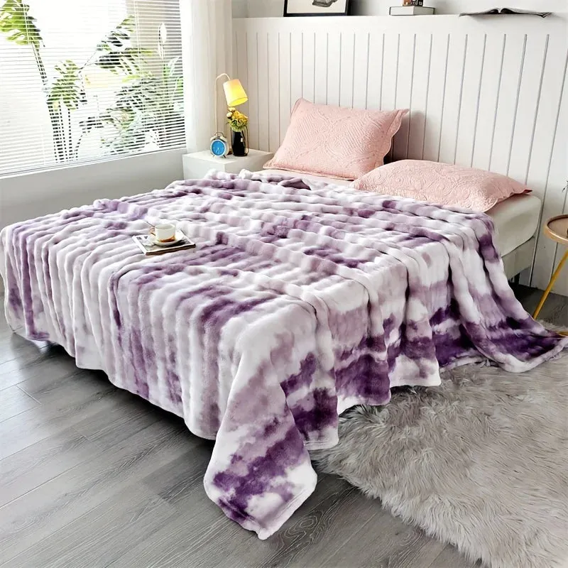 Veluna Tie-Dye Fur Blanket