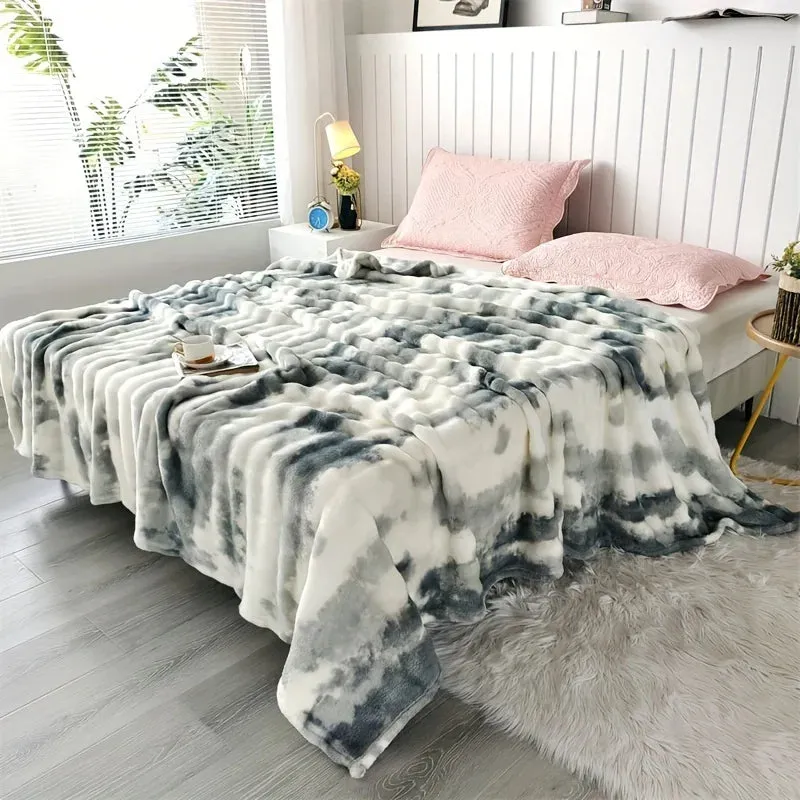 Veluna Tie-Dye Fur Blanket