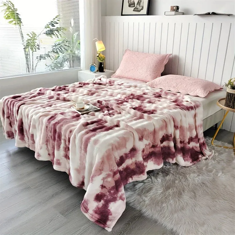 Veluna Tie-Dye Fur Blanket