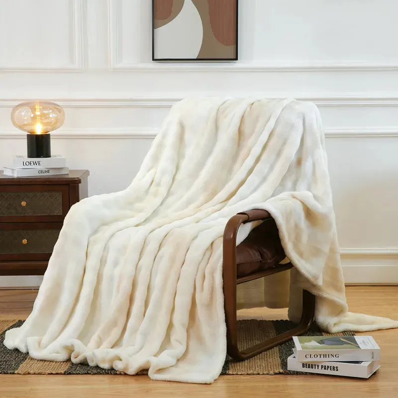 Veluna Tie-Dye Fur Blanket
