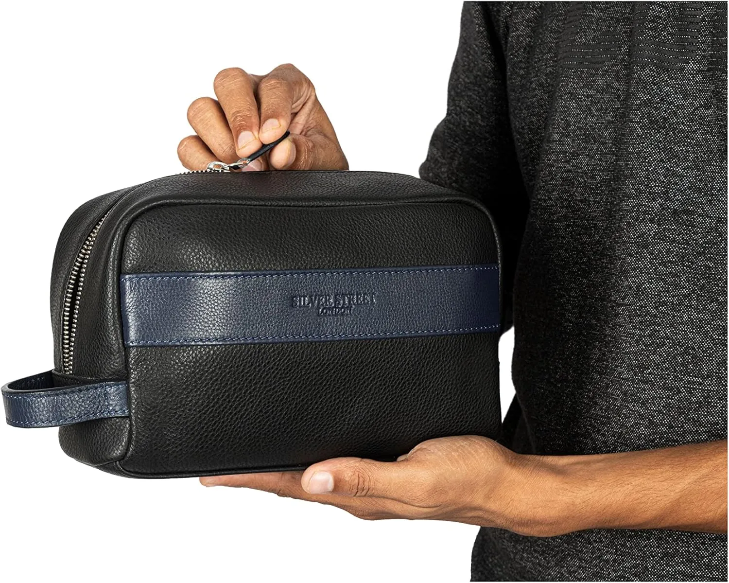 Walter Leather WashBags  - Blue