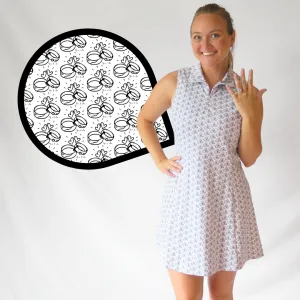 White Last Swing Before the Ring Golf Dress