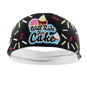 Will Ride For cake Headband