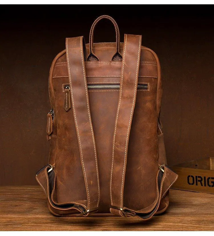 Woosir Vintage Laptop Backpack for Men 15.6 Inch