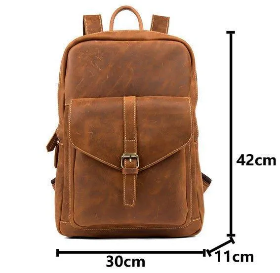 Woosir Vintage Laptop Backpack for Men 15.6 Inch