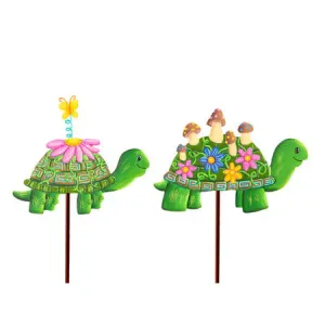 Yard Stake || Whimsy Turtles