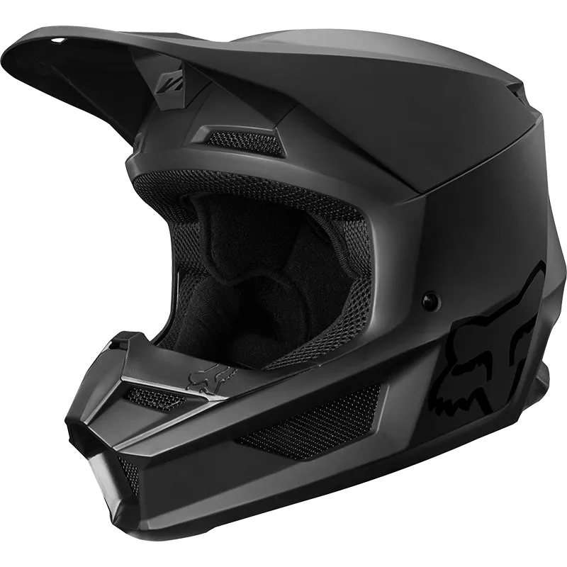 YOUTH V1 MATTE BLACK HELMET ECE [MATTE BLACK]