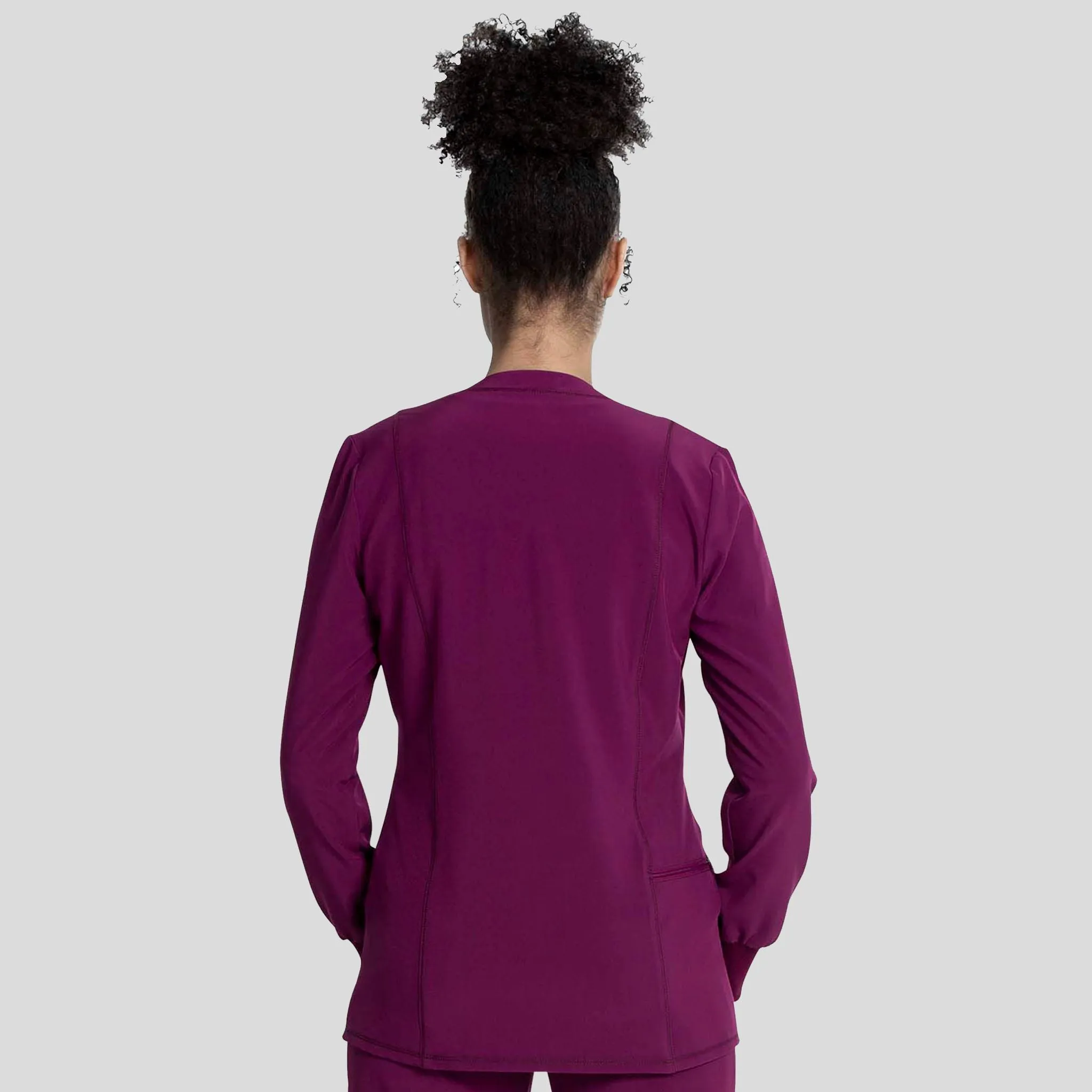 Zip Front Jacket | Wine